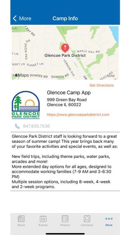 Glencoe Camp App