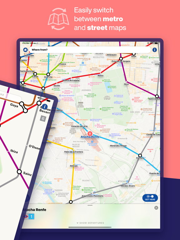 Madrid Metro - Map and Routes screenshot 2