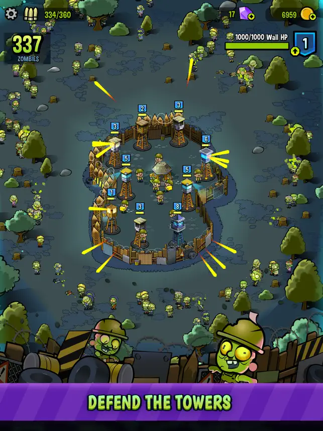 Captura de Pantalla 1 Zombies vs. Towers iphone
