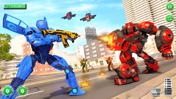 Car Transform - Robot Games 3D