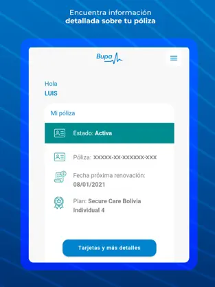Screenshot 3 Mi Bupa Latinoamérica iphone