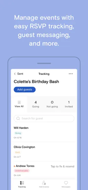 Captura de Pantalla 2 Paperless Post Invitations iphone