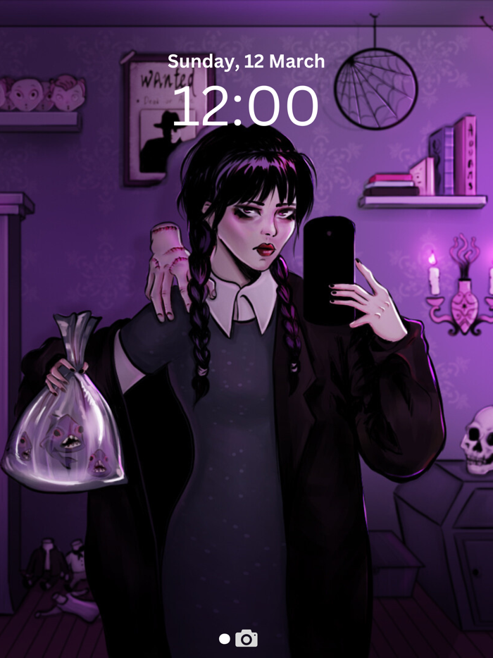 Wednesday Addams Wallpaper 4k