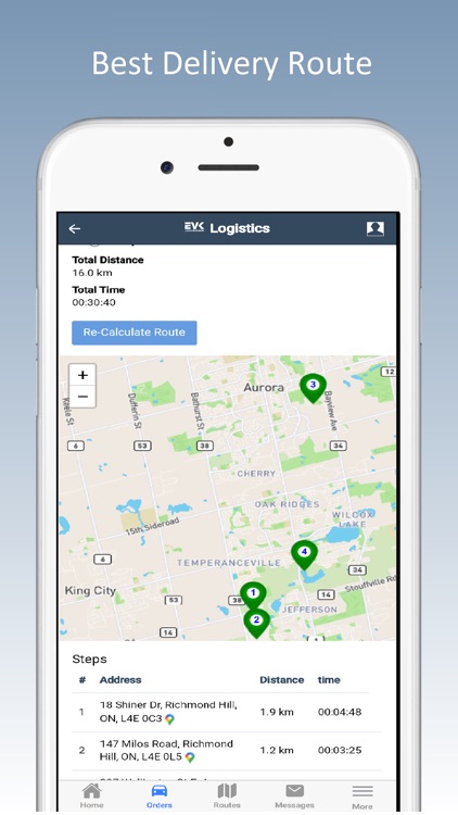 EVK Driver App