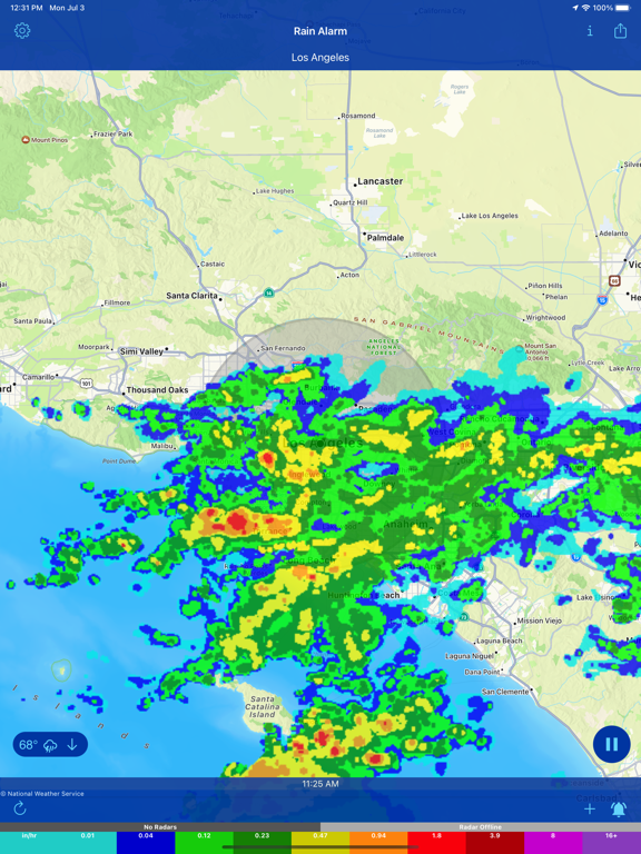 Rain Alarm Pro Weather Radar screenshot 2