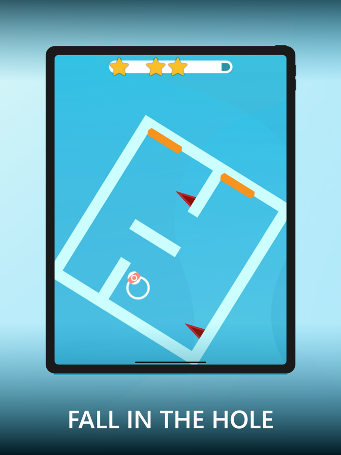 Gravity ball - Fall in a hole