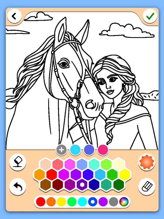 Horse coloring game screenshot 3