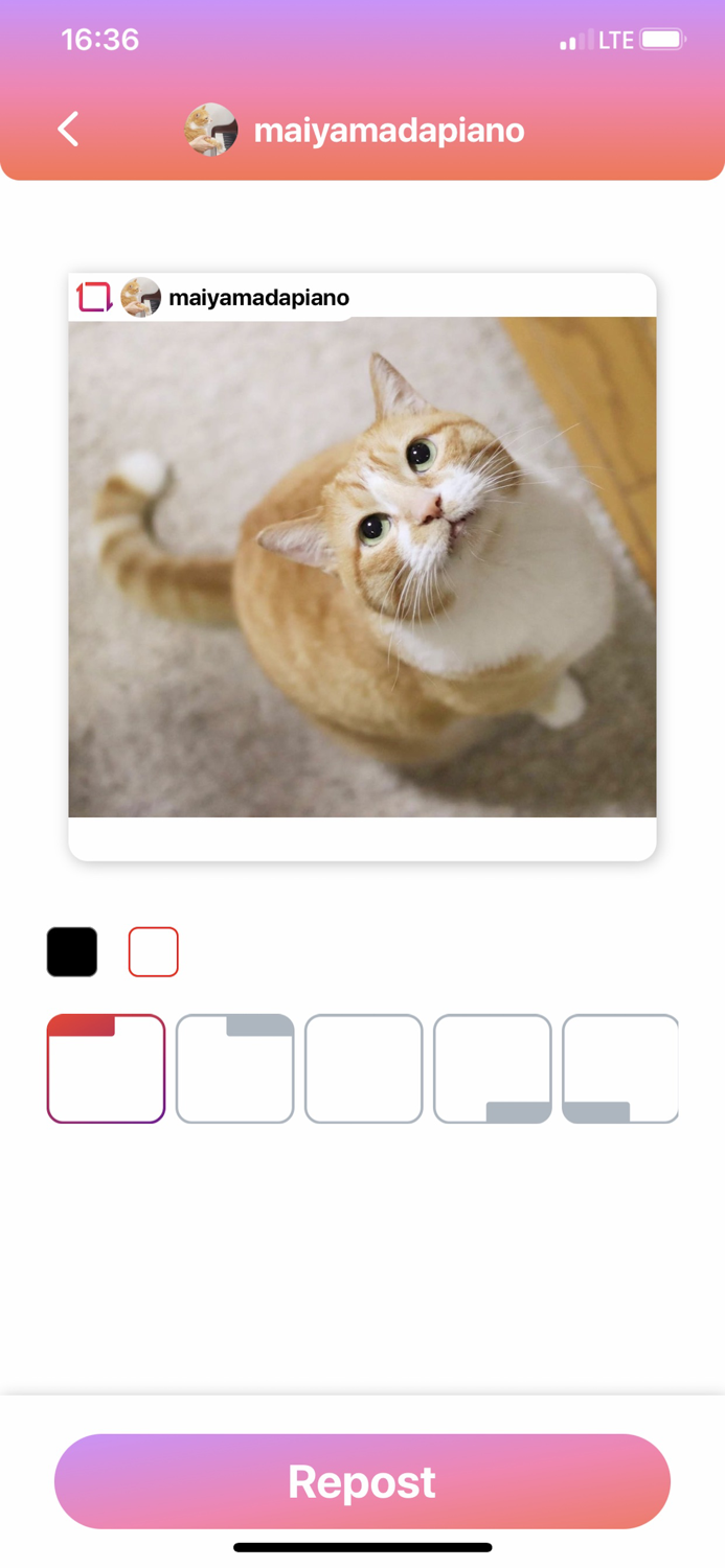 Repost for Instagram Profile