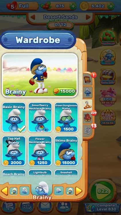 Smurfs Bubble Shooter Game screenshot-5
