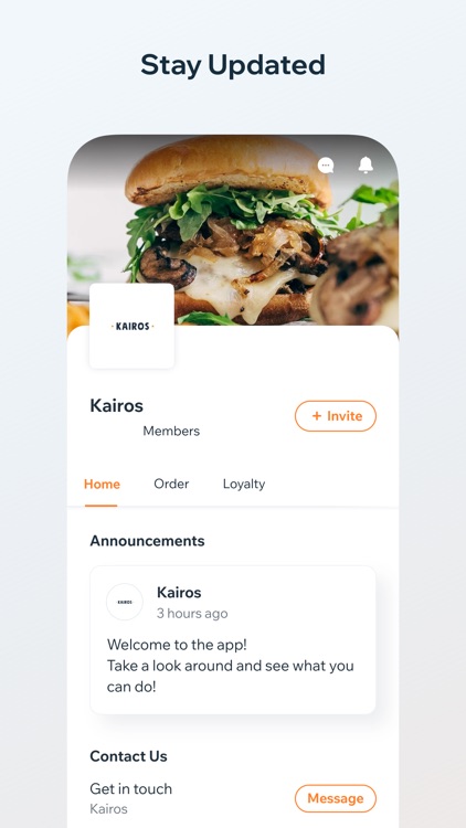 Kairos Menu