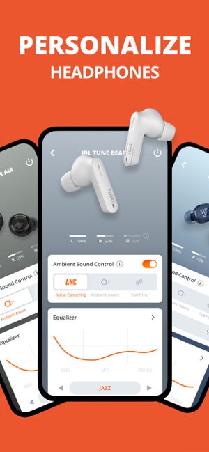 JBL Headphones on the App