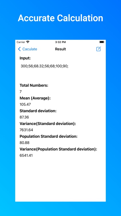 Standard Deviation Calculate