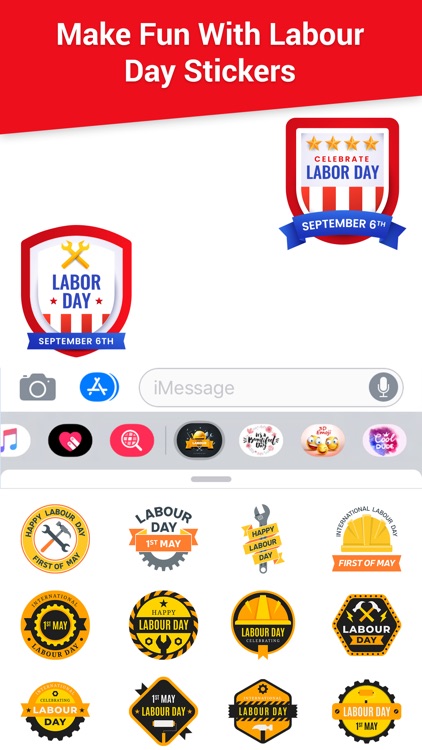 Labor Day Stickers Pack!