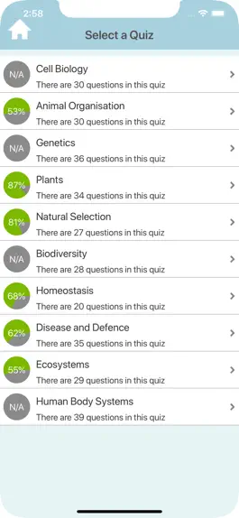 Game screenshot GCSE Biology Quiz apk