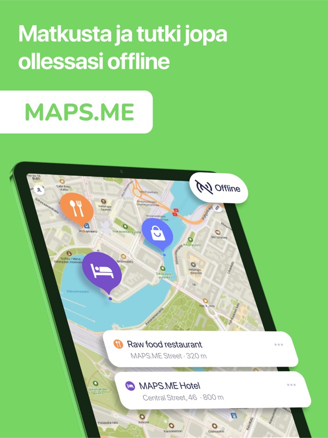  Offline-kartta App Storessa