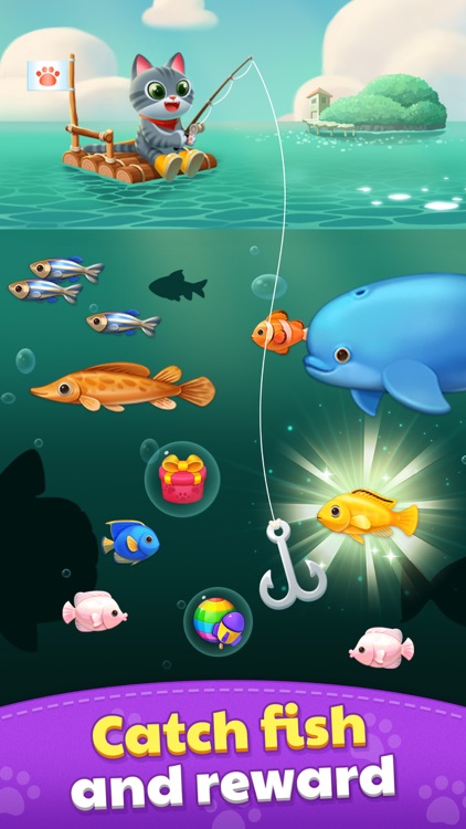 Kitten Pop: cat fish puzzle