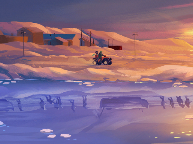 Inua - لقطة شاشة لقصة في الجليد والوقت