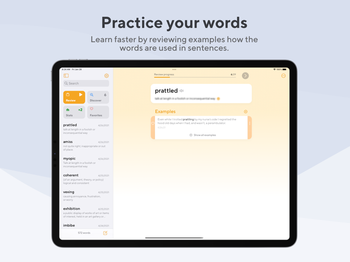 Obstino Modern Flashcards App