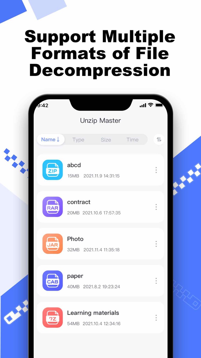 Zip File , rar-Unzip  Archive