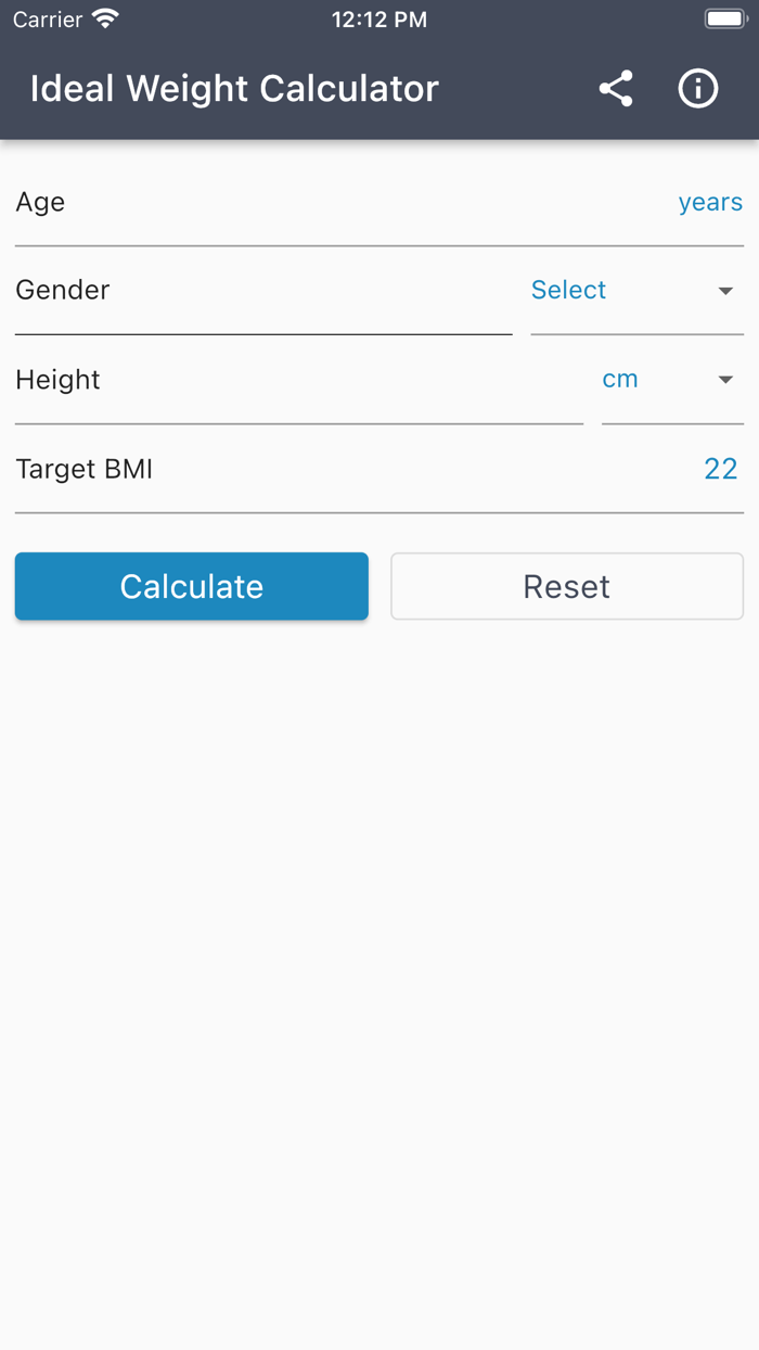 Ideal Body Weight Calculator