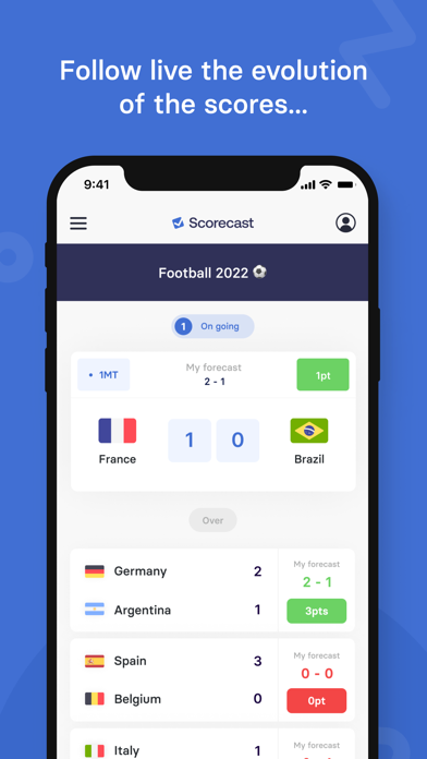 Scorecast - Pronos entre amis screenshot 2