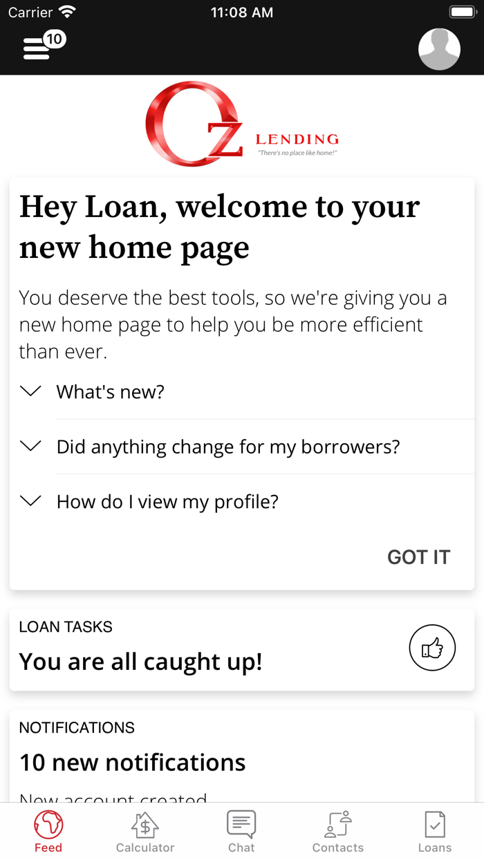Oz Lending Advantage App