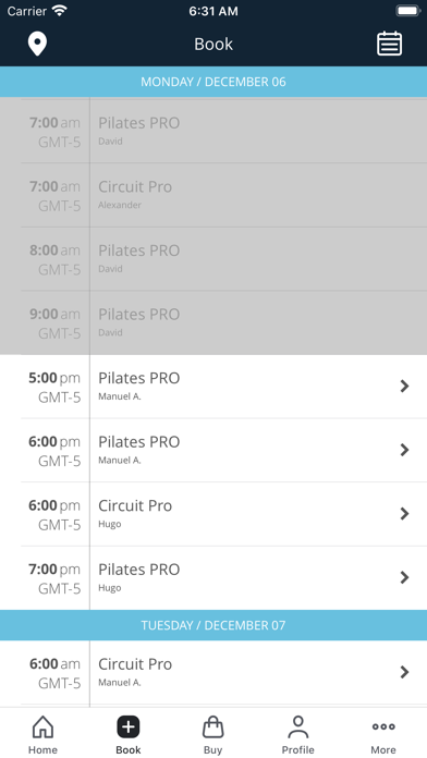 Pilates ProWorks screenshot 2