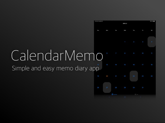 Easy to memo CalendarMemo