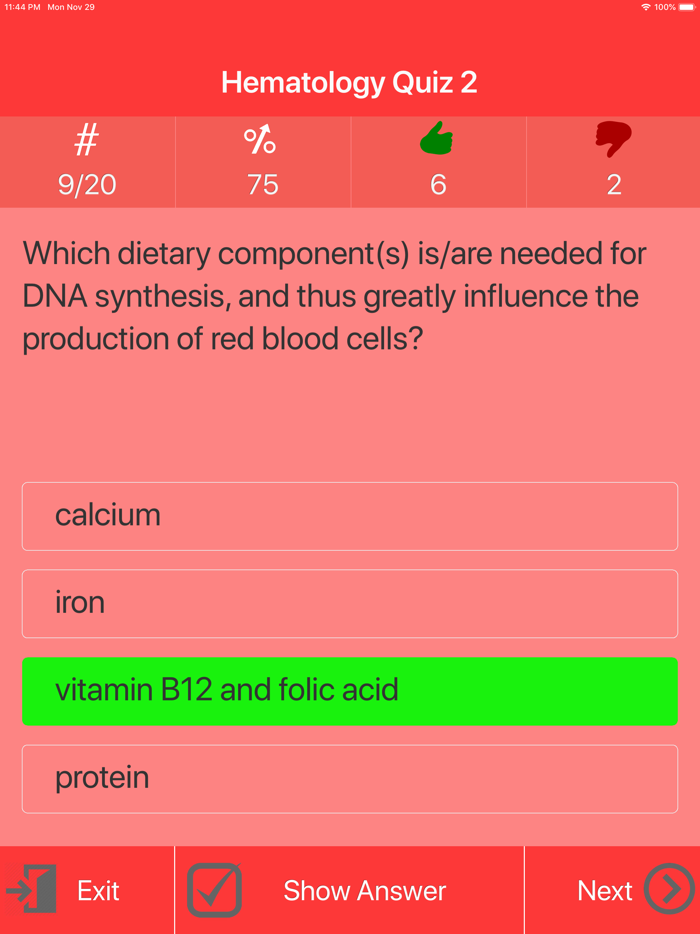 Nursing  Hematology Quiz