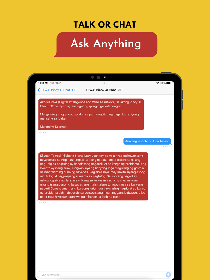 DIWA Pinoy AI Chat BOT