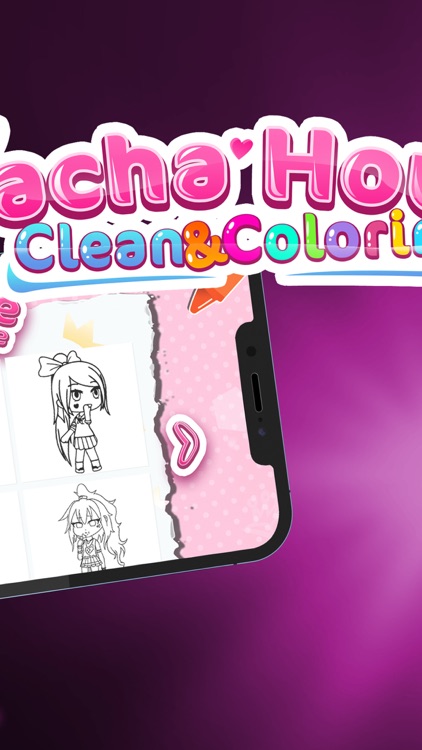 Gacha Clean House & Coloring