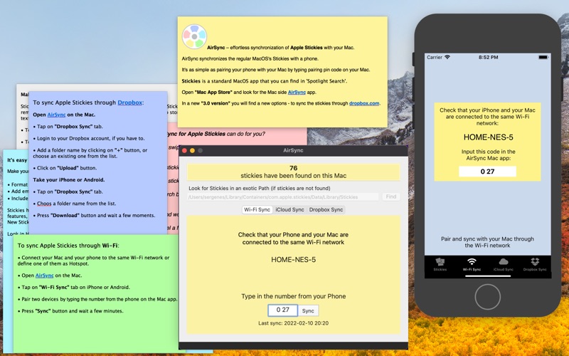 AirSync for Stickies