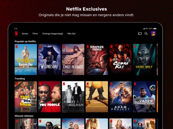 Netflix iPad app afbeelding 2