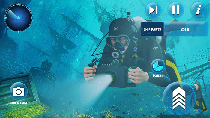 طوف نجاة تحت الماء مطاردة