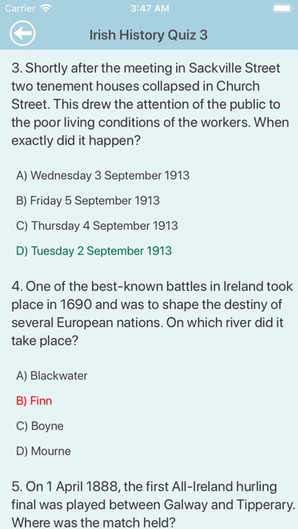 Irish History Quiz screenshot-4