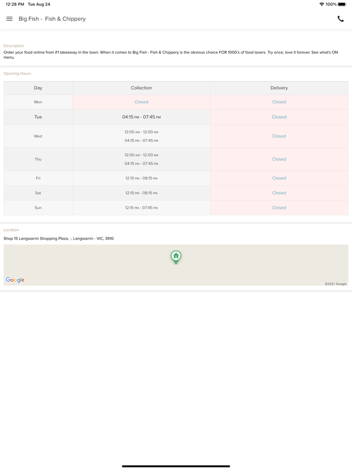 Big Fish - Fish  Chippery