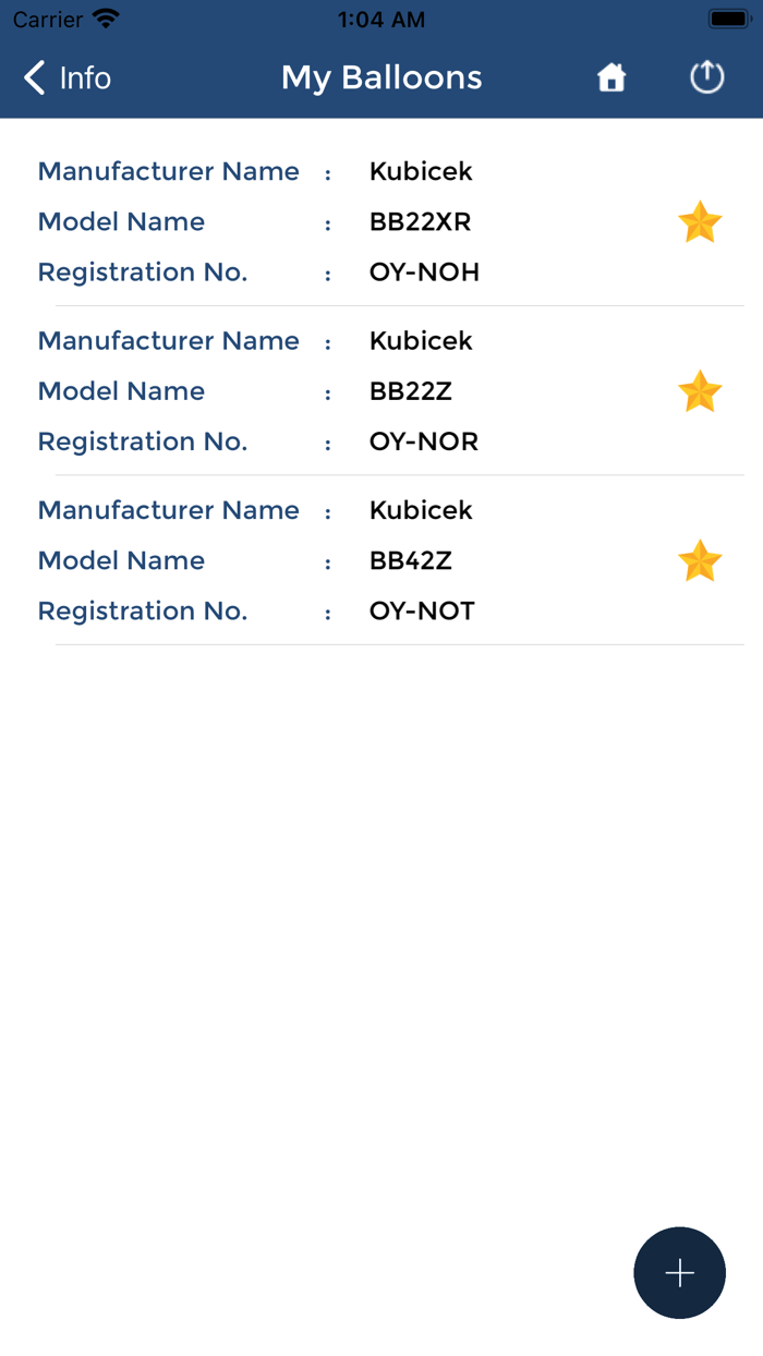 EASA Balloon Logbook