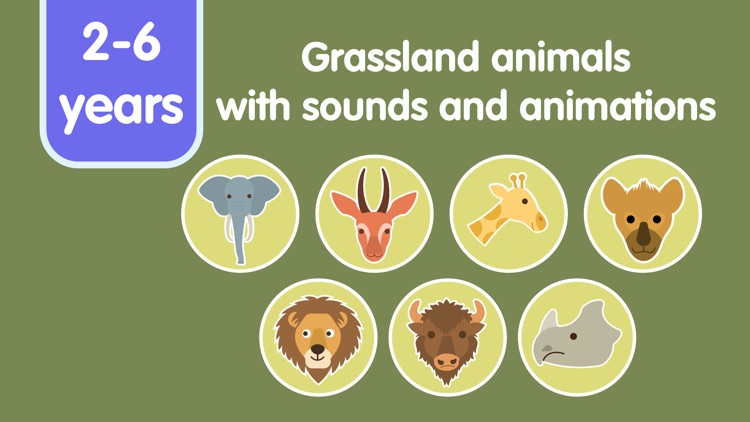 Grassland Animals for Kids by Kokotots