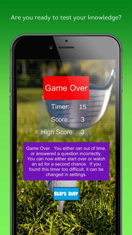 Golf Trivia Challenge screenshot-3