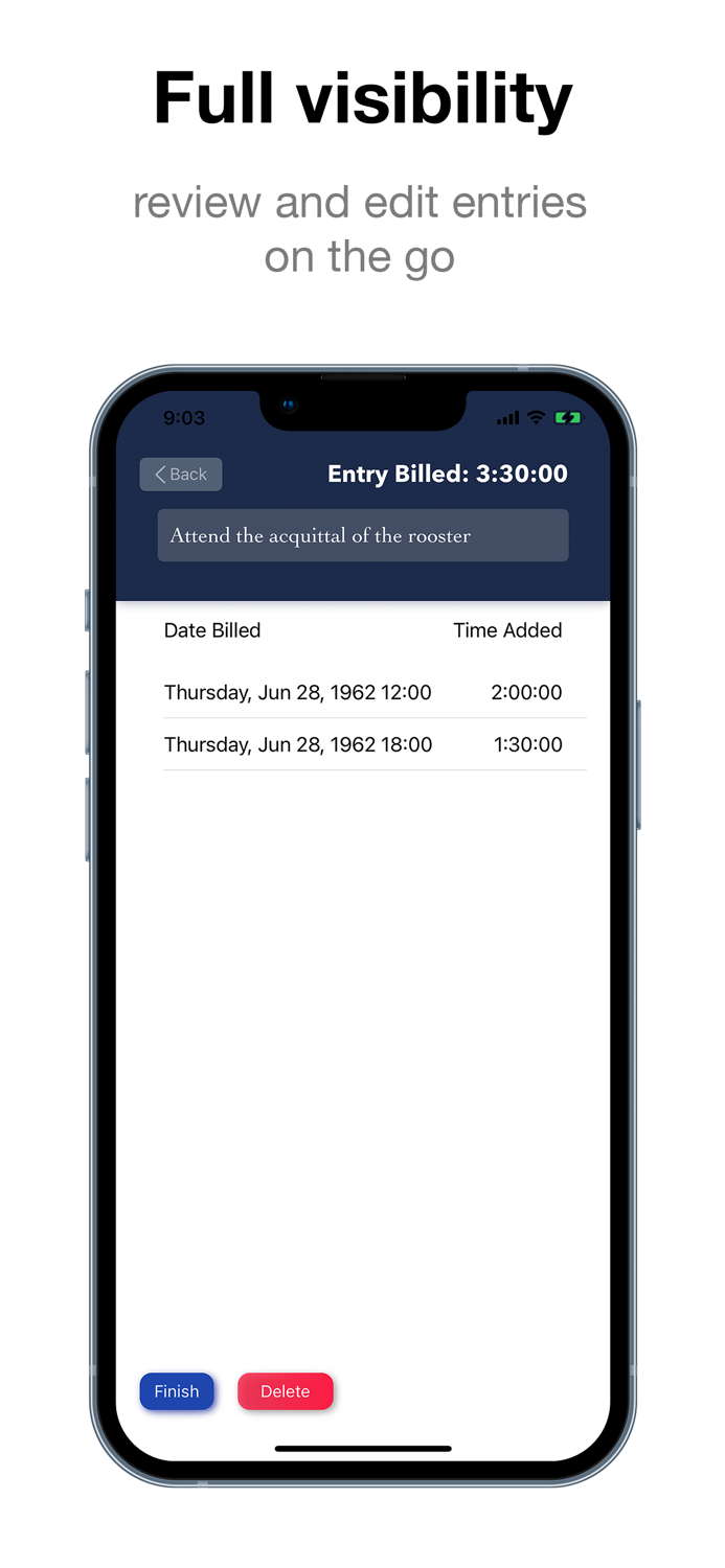 Tenths Billing  Time Tracker
