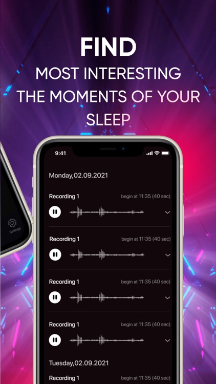 Sleep talking recorder. Snore screenshot-4