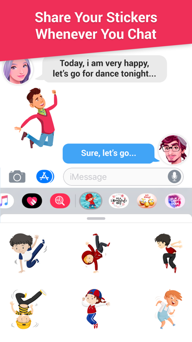 How to cancel & delete Super Dancing Boy Emojis from iphone & ipad 1