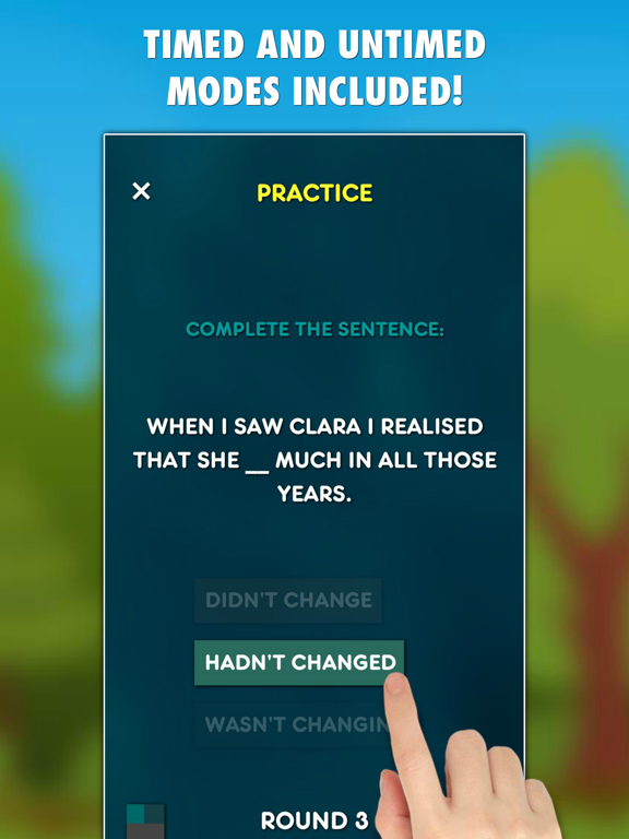 Past Tenses Grammar Test PRO Screenshots