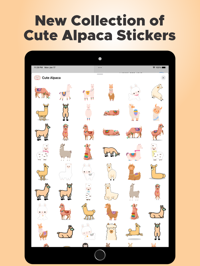 Cute Alpaca Emojis