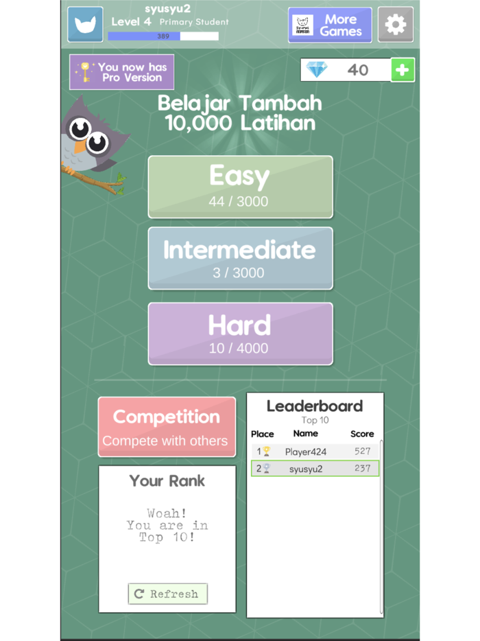 Belajar Tambah 10,000 Latihan