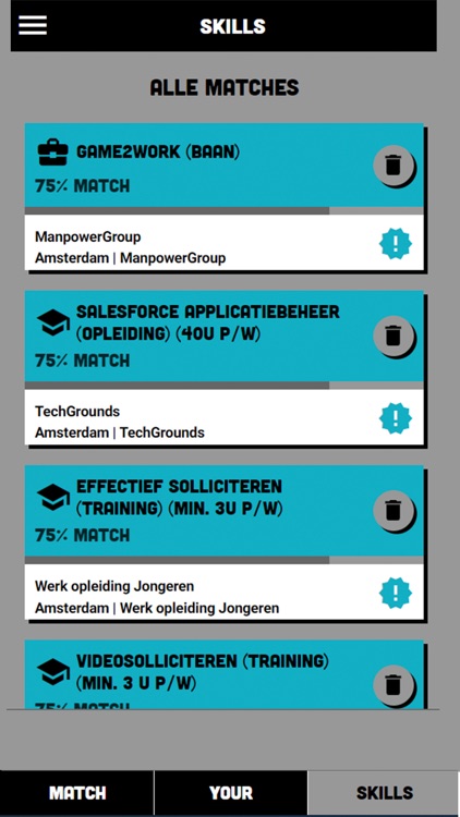 Match Your Skills