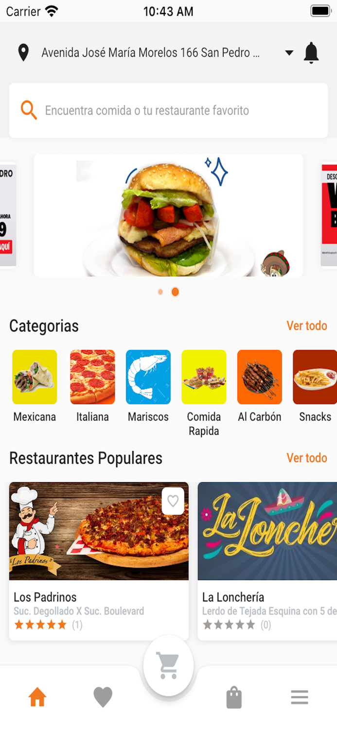 EnCorto Comida a Domicilio