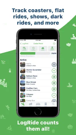 Game screenshot LogRide - Theme Park Tracker apk
