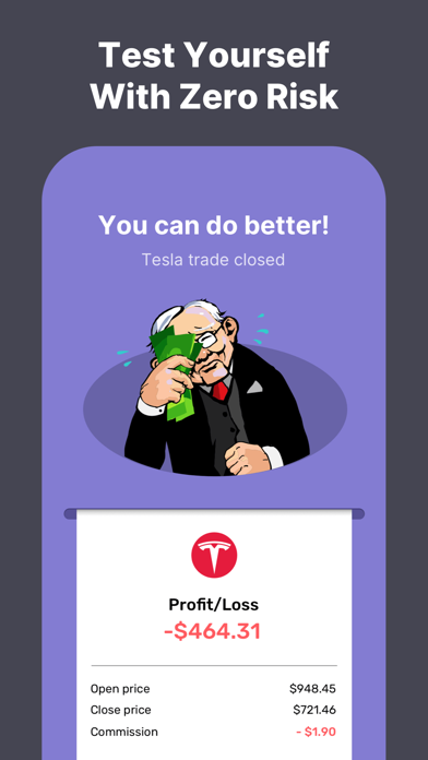 Stock Market Trading Game Screenshot on iOS
