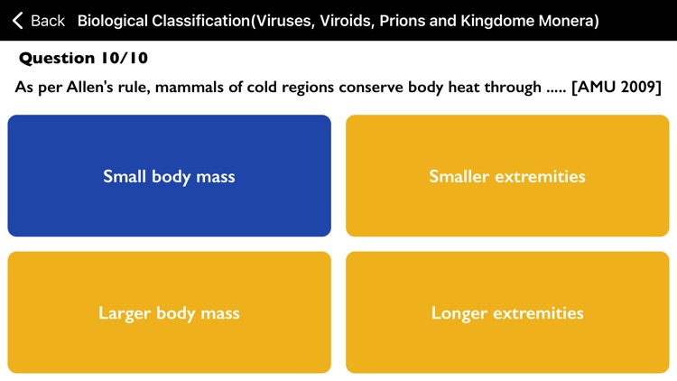 Biology MCQs screenshot-4